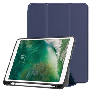 aglow iPad 9．7インチ 2017/2018年モデル用アップルペンシル収納付きケース ネイビー IQ-IP2018-NV-イメージ1