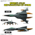 バンダイスピリッツ メカコレクションDX 1式空間戦闘攻撃機 コスモタイガーII(単座型/銃座型) [2機セット] ﾔﾏﾄﾒｶｺﾚDX01ｺｽﾓﾀｲｶﾞ-22ｷｾﾂﾄ-イメージ2