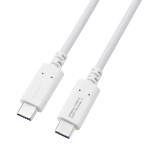 エレコム USB2．0ケーブル(USB Type-C(TM) - USB Type-C/240W) ホワイト MPA-CCPE10WH-イメージ2