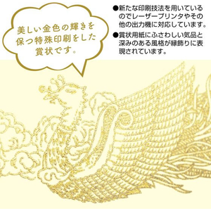 タカ印 OA賞状用紙 B5判 横書用 クリーム 100枚 FCU7883-10-1158-イメージ4