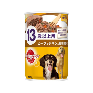 マースジャパン ペディグリー 13歳以上用 ビーフ&チキン&緑黄色野菜 400g FCJ470P-イメージ1