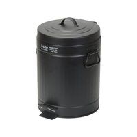 ＬＩＶ ＰＬＵＳ Boite トラッシュカン ふた付 ペダル式 5L ブラック FCF837M-NQ-0193