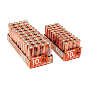 トラスコ アルカリ乾電池 １０年 単３ お得パック （１Ｐｋ（箱）＝４０本入） TRUSCO アルカリ乾電池10年 お買得パック TLR6GL-40-イメージ1