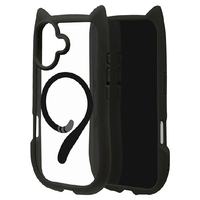 ラスタバナナ iPhone 17用猫耳ケース TPU×PC 磁力充電対応 ブラック 8910IP5AHPMBK