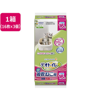 ユニ・チャーム デオトイレ複数猫用消臭抗菌シート 16枚×3個 FC371NJ