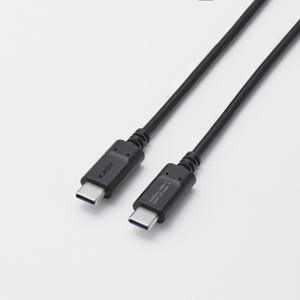 エレコム USB2．0ケーブル(USB Type-C(TM) - USB Type-C/240W) ブラック MPA-CCPE15BK-イメージ1