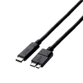 エレコム USB3．1ケーブル(認証品、C-microB) 1．0m ブラック USB3-CMB10NBK