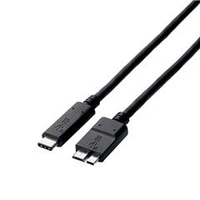 エレコム USB3．1ケーブル(認証品、C-microB) 1．0m ブラック USB3CMB10NBK