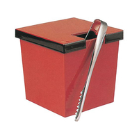 福井クラフト 角 ガリ入れ 朱渕黒(トング別)ABS樹脂 6-1124-5 FC948LV-7608000