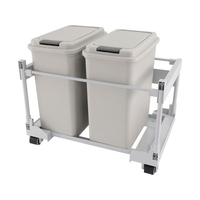 アズワン ダストワゴン ペール2個付き FCF882G-4-6196-01