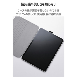 エレコム 11インチiPad Pro(M4)用フラップケース 角度調整 ドローイング 7アングル ブラック TB-A25PMWVDBK-イメージ6