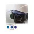 TOA BOJIN/ひさし有りヘルメット取付遮光めがね 383BL KR4 FC371VR-6189573