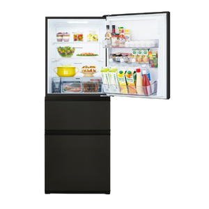東芝 【右開き】326L 3ドアノンフロン冷蔵庫 VEGETA マットチャコール GRU33SCKZ-イメージ2
