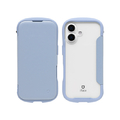 Hamee iPhone17用 ダイアリーポリカーボネートクリアケース IFACE REFLECTION ペールブルー 41-183353