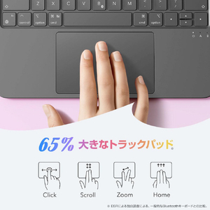ESR iPad(A16/第10世代)用FLEX 着脱式キーボードケース ダークグレー ES28335-イメージ6