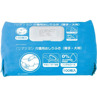 マツヨシ 介護用おしりふき 厚手・大判 清拭タオル 100枚 FCG779M-25-4046-00