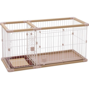 ペティオ 犬用 トイレのしつけが出来る ドッグルームサークルPlus ベージュ レギュラー FCE963X-W27669-イメージ1
