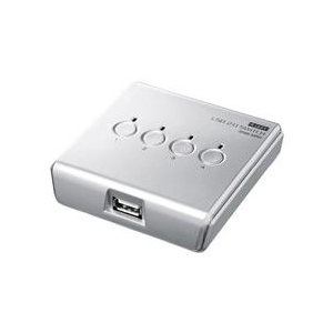 サンワサプライ USB2．0手動切替器（4回路） SW-US24N-イメージ1