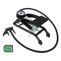 キャプテンスタッグ フットポンプ SG 鉄・ゲージ付 英米式バルブ対応 FCT9922-Y-3149