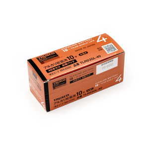 トラスコ アルカリ乾電池 １０年 単４ お得パック （１Ｐｋ（箱）＝４０本入） TRUSCO アルカリ乾電池10年 お買得パック TLR03GL-40-イメージ4