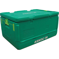 江部松商事 EBM/保冷折りたたみコンテナー ASKOC-30 本体・蓋セット FC709LP-5633410