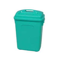 矢崎化工 ポリペール角型(蓋付)33L ゴミ箱 10-3300-0301 ク FCG780F-10-3300-0301