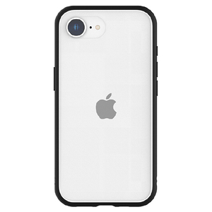 グルマンディーズ iPhone 16e用耐衝撃ケース ＩＩＩＩＦＩＴ ＣＬＥＡＲ ブラック IFT-178BK-イメージ1