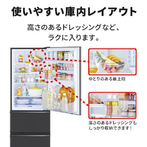 三菱 【右開き】300L 3ドア冷蔵庫 マットチャコール MR-CX30M-H-イメージ14