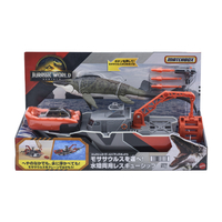 マテル JGG61 ジュラシック・ワールド/マッチボックス モササウルスを運べ! 水陸両用レスキューシップ JWMBｽｲﾘｸﾘﾖｳﾖｳﾚｽｷﾕ-ｼﾂﾌﾟ