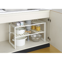 伸晃 VREXｷﾂﾁﾝｼﾝｸｼﾀﾌﾘ-ﾗﾂｸｼﾝｼﾕｸ キッチン シンク下フリーラック伸縮