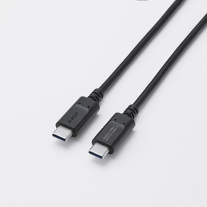 エレコム USB2．0ケーブル(USB Type-C(TM) - USB Type-C/240W) ブラック MPA-CCPE20BK-イメージ1
