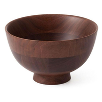 ラ・ルース ひきよせ 丼 3段M ウォールナット 130138 FC369KY-0168120