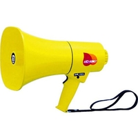 ノボル電機 ノボル/レイニーメガホン15W 防水仕様 ホイッスル音付 電池別売 FC071HP-4334311
