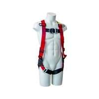 サンコー タイタン/EASY Harness NEO フロントD環付 LL 墜落制止用器具 LLブラック／レッドプレート45130 FC203FE-1952018