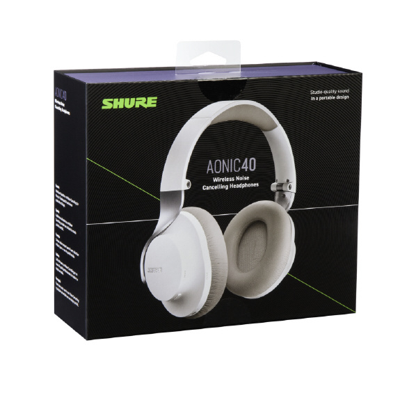 SHURE AONIC 40 ワイヤレスノイズキャンセリングヘッドホン ホワイト SHURE AONIC 40 ワイヤレス ノイズキャンセリングヘッドフォ
