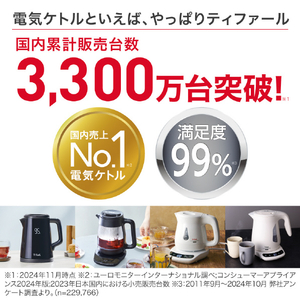 ティファール 電気ケトル(0．8L) カフェ ロック KO9218JP-イメージ3