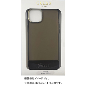GUESS iPhone 14 Plus用ダブルレイヤー 背面ケース ブラック GUHCP14MHGCOK-イメージ1