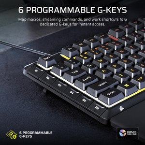 コルセア CORSAIR SKIFF 100 PLUS ゲーミングキーボード ブラック CHR-9226I65-JP-イメージ3