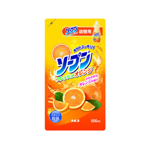 カネヨ石鹸 ソープンフレッシュオレンジ 詰替 500mL FCJ272C-イメージ1