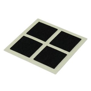 光 すべり止めフェルト 黒 25mm 8枚 角 FCM0547-LSQ-258-イメージ2