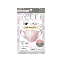 白元アース ビースタイル 立体タイプ ふつうサイズ アシュピンク×グレー 7枚 FCF864U