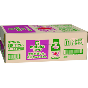 伊藤園 matcha LOVE ボトル缶 抹茶ベリーベリーラテ 280mL×24本 FCG480V-イメージ2