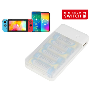 グリーンハウス 乾電池式モバイル充電器 単3形6本 ホワイト GH-BTB36A-WH-イメージ5