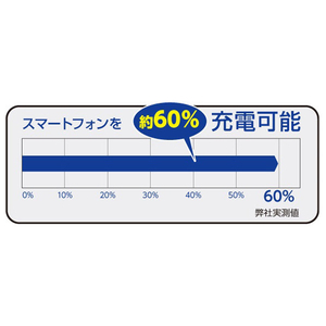 グリーンハウス 乾電池式モバイル充電器 単3形6本 ホワイト GH-BTB36A-WH-イメージ7