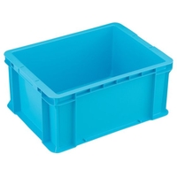 トラスコ中山 DA型エコキャップ再生コンテナ 27L ライトブルー FC770GR-4329651