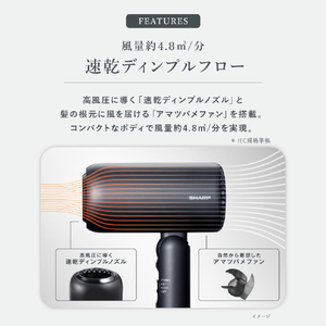 シャープ ディンプルフロードライヤー (ブラック色)アッシュブラック IB-P300-B-イメージ5