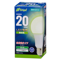 オーム電機 LED電球 E26口金 全光束252lm(2．0W一般電球タイプ) 昼白色相当 LDA2N-G AG27