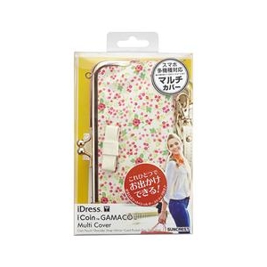 サンクレスト スマートフォン用マルチカバー iDress iCoin GAMACO フラワー SMC-C16-イメージ2