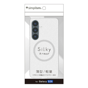 トリニティ Galaxy S26用 [Silky Armor] マグネット吸着式アクセサリー対応 シルキータッチケース マットクリア TR-GA26S-SA-CL-イメージ1