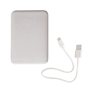 インプリンク Type-C1ポート/USB2ポート 超薄型モバイルバッテリー 5000mAh 30cm グレー IML1C2U5002GY-イメージ1